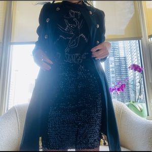 L’école Des Femmes fit flare pea coat jacket